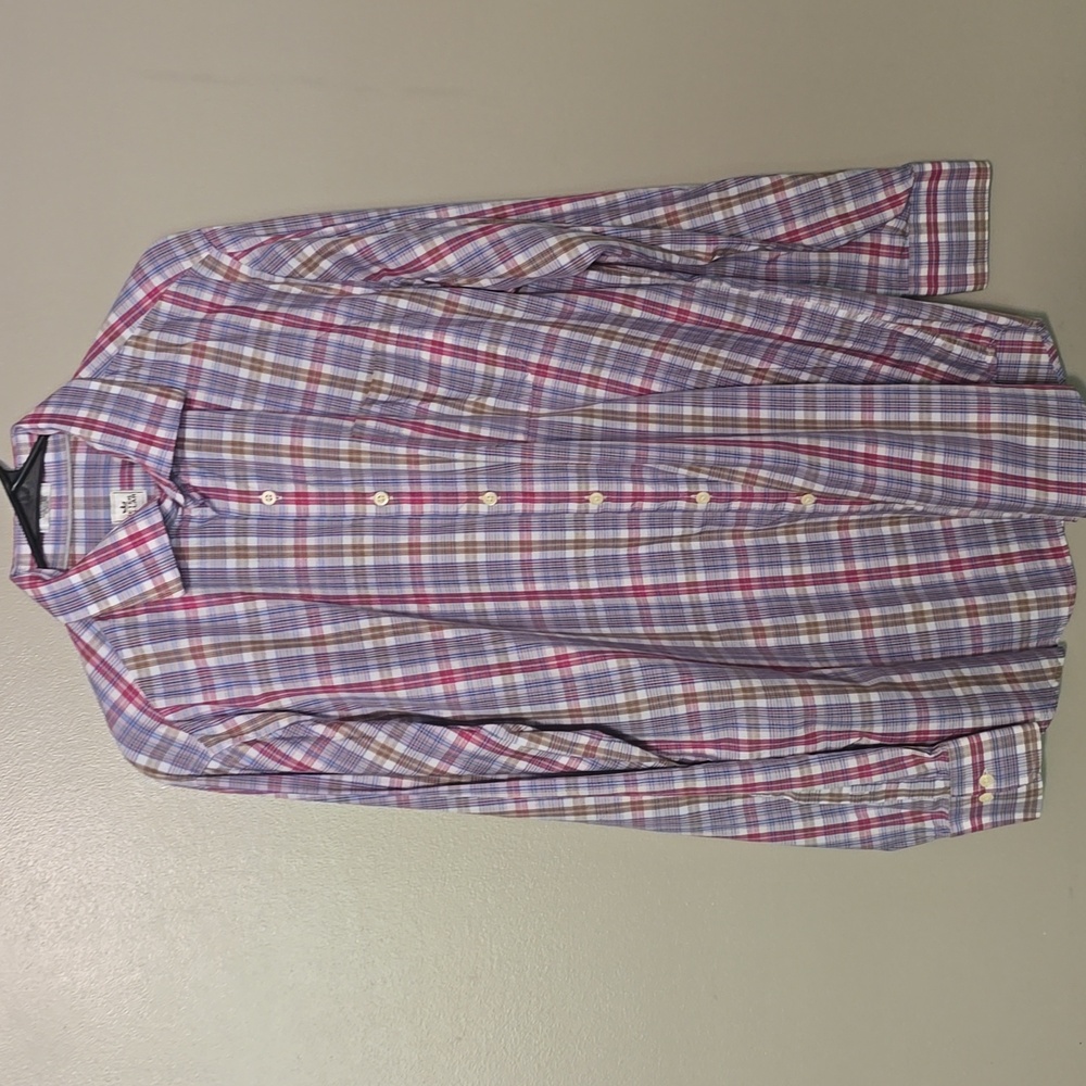 Peter Millar Button Down Longsleeve Shirt Multicolor Mens Size Large